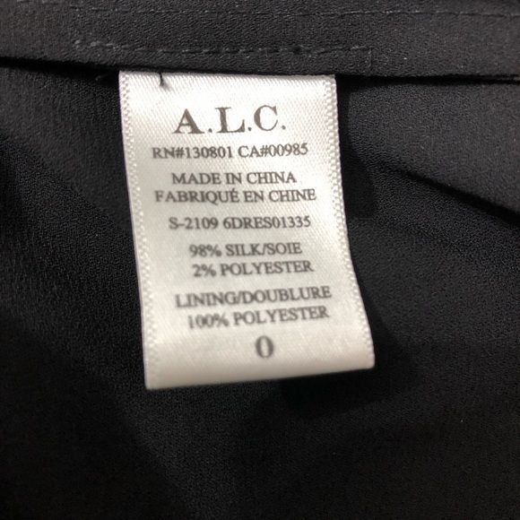 A.L.C. Marlowe Long Sleeve Silk Blend Maxi Dress 0 NWT - Picture 9 of 12